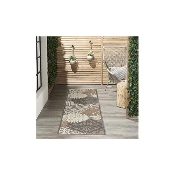 Nourison Alfombra Aloha para interior/exterior de 2'3" x 10'