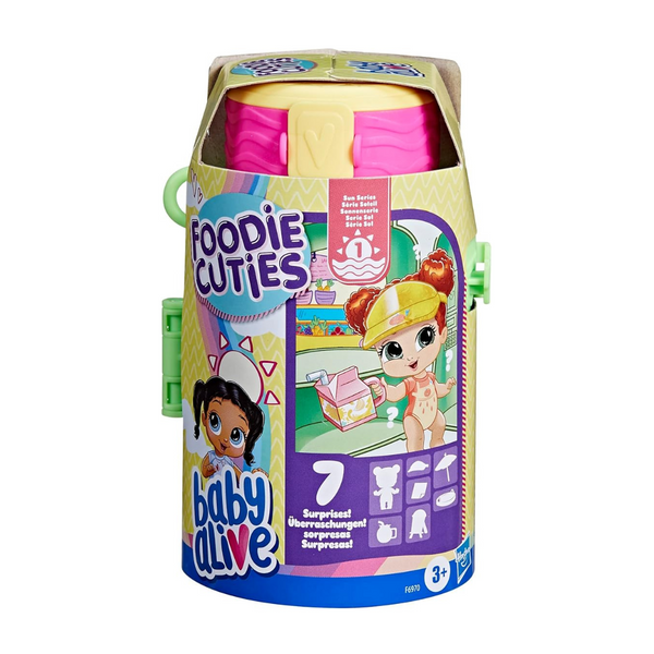 Baby Alive Foodie Cuties Bottle Sun Series 1 Juego de muñecas para bebé (3")