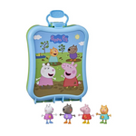 Peppa Pig Carry-Along Friends Toy Set, 4 Figures with Carrying Case