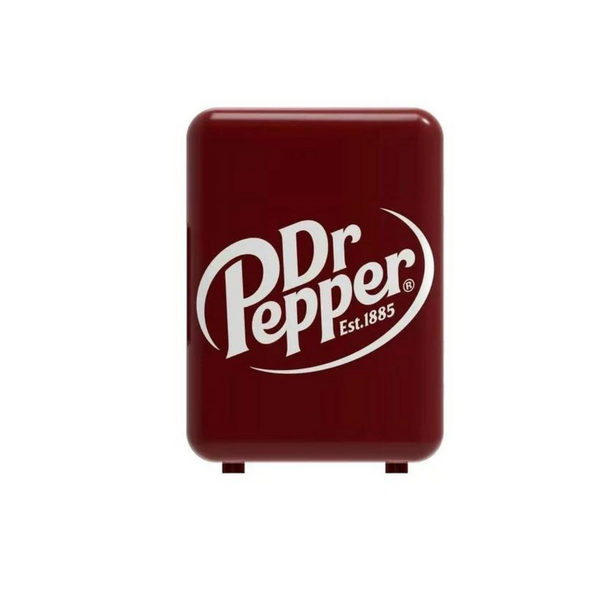 Dr Pepper Compact Freezerless Portable 6-Can Mini Fridge Cooler