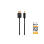 Cable HDMI de alta velocidad 4K 60 Hz premium certificado por Monoprice (1 pie)