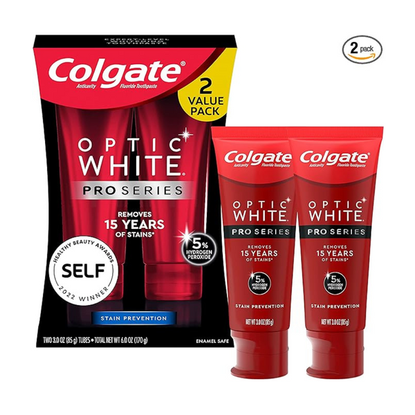 2-Pack Colgate Optic White Pro Series Whitening Toothpaste