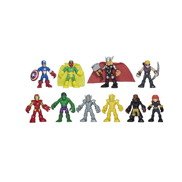 Paquete de 10 Playskool Heroes Marvel Adventures Ultimate Super Hero Set