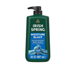 Jabón corporal para hombre Irish Spring con bomba (30 oz, Moisture Blast o 5 en 1)