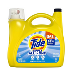 128 cargas Tide Simply detergente líquido para ropa, brisa refrescante, 184 oz