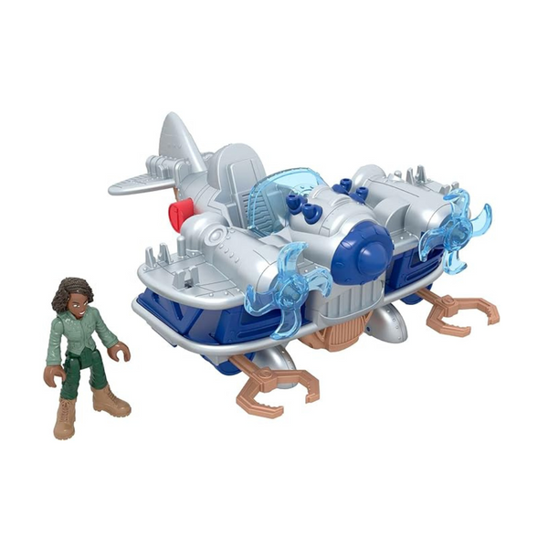 Imaginext Jurassic World Dominion Kayla Watts Figura y avión de juguete