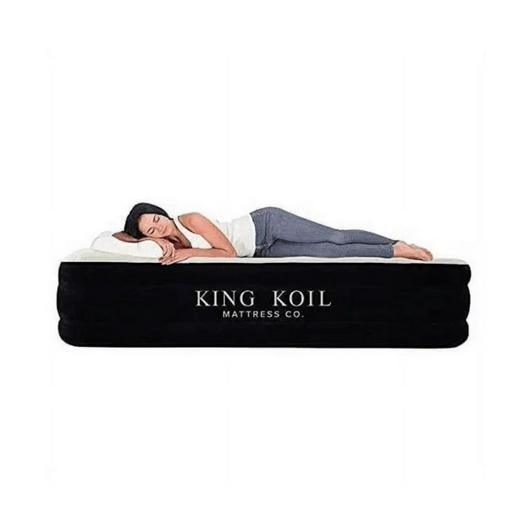 King Koil Twin Size Luxury Inflatable Blow Up 16" Air Mattress