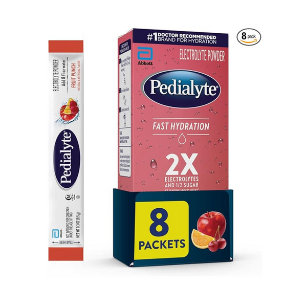 Pedialyte Fast Hydration Electrolyte Powder Packets