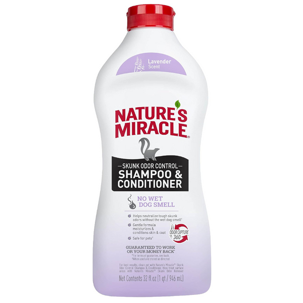 Nature's Miracle Skunk Odor Control Shampoo & Conditioner 32 Oz