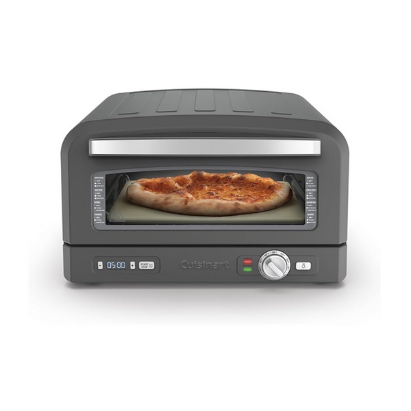 Cuisinart Stainless Steel Portable Countertop Pizza Oven (Matte Black)