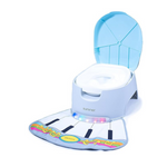 Inodoro de entrenamiento para ir al baño 3 en 1 Sit 'N Play de Summer Infant, con tapete musical interactivo para pies