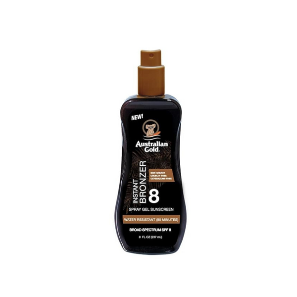 Australian Gold Spray Gel Sunscreen, 8 oz. with Instant Bronzer