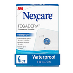 4-Count Nexcare Tegaderm 4" x 4.75" Waterproof Transparent Dressing