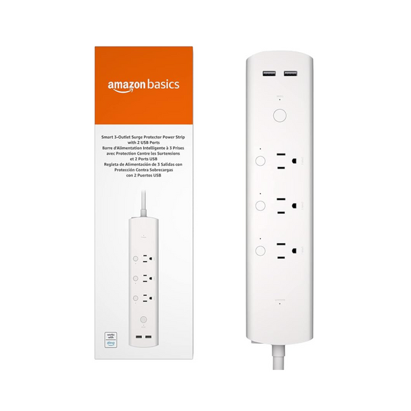 Amazon Basics Smart Plug Power Strip, Surge Protector