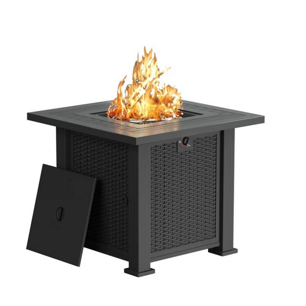 Devoko 28" Square BTU Propane Fire Pit Table