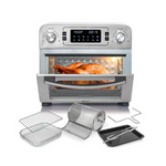 Deco Chef 24QT Stainless Steel Countertop Toaster Air Fryer Oven