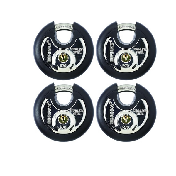 4-Pack Brinks Home Security 70mm Discus