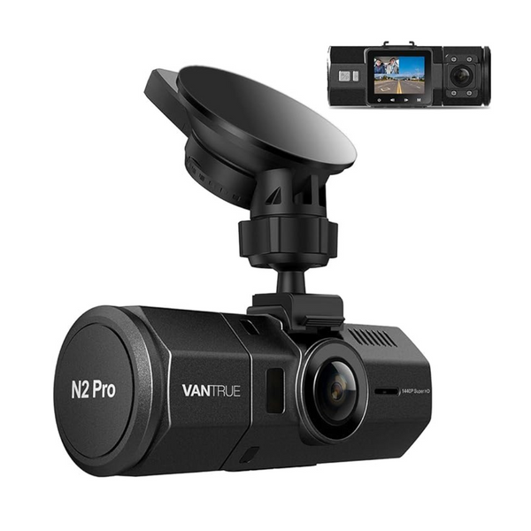 Vantrue N2 Pro 1080p Dual Dashboard Cam with Infrared Night Vision