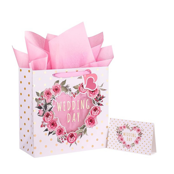 10.5" Medium Gift Bags with Card and Tissue Paper