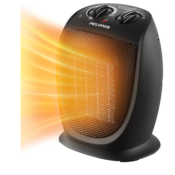 Pelonis 9" 1500W Portable Quiet Cooling & Heating Mode Space Heater