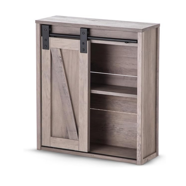 Landia Home Wood Decorative Wall Storage Cabinet Storage