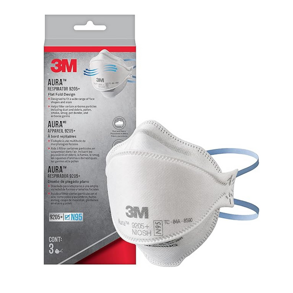 3-Pack 3M Aura Particulate Respirator