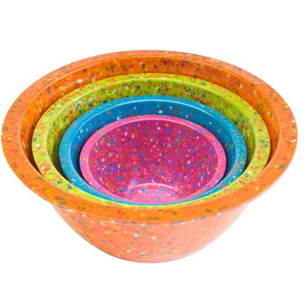 Zak Designs Confetti 4-Piece Mixing Bowl Set