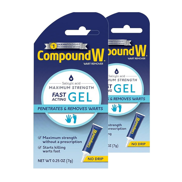 2-Pack Compound W Maximum Strength Fast Acting Gel Wart Remover