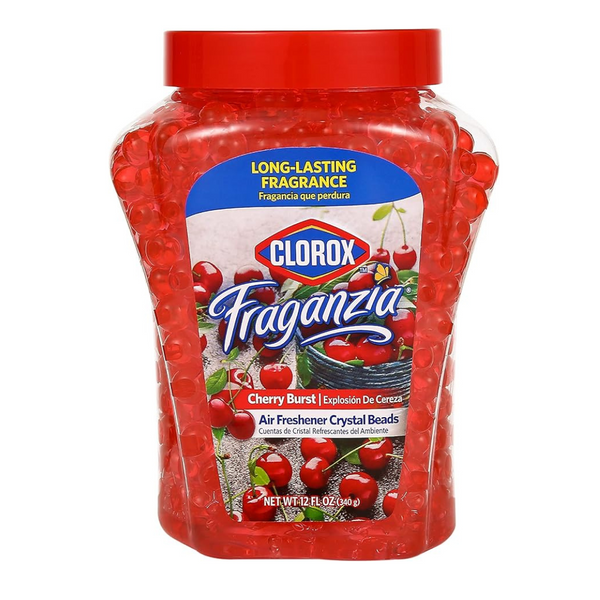 Clorox Fraganzia Air Care Air Freshener Crystal Beads in Cherry Burst Scent, 12 Ounces