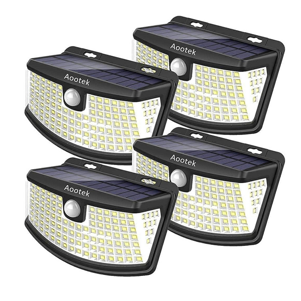 4 120 LED's Solar Motion Sensor Lights