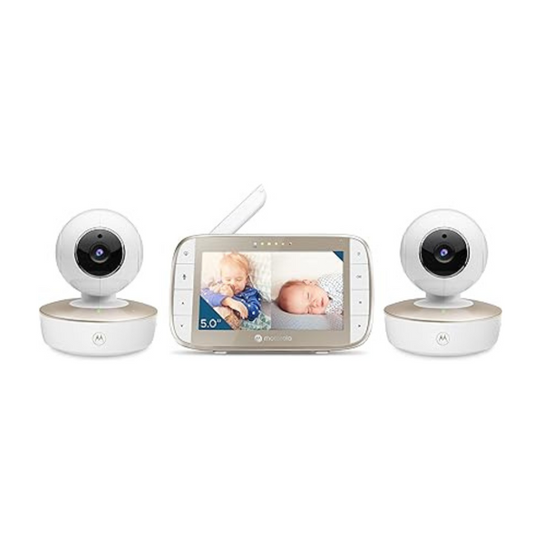 Motorola HD Wireless 2-Camera & 5″ Screen 1000ft Range Video Baby Monitor