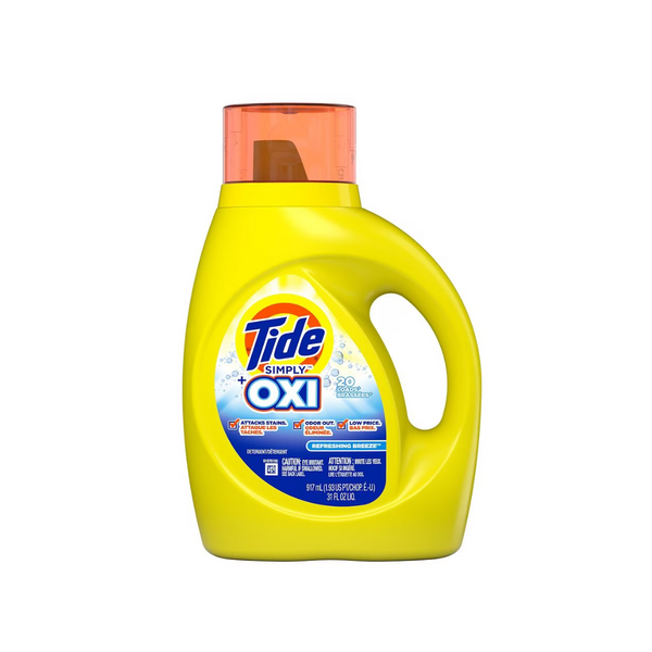 31-oz Tide Simply +Oxi Liquid Laundry Detergent (Refreshing Breeze)