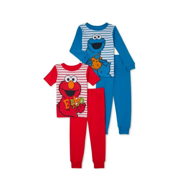 4 Piece Sesame Street, Marvel, Paw Patrol & More Pajama Sets On Sale