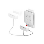 iHome 6ft Multiple Plug Outlet Extender with Magnetic Wall Mount