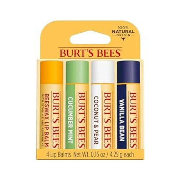 4-Count 0.15-Oz Burt's Bees Beeswax Lip Balm (Variety Pack)