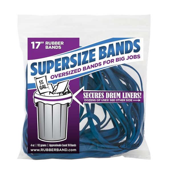 12-Count Alliance SuperSize 17" Large Heavy Duty Latex Rubber Bands