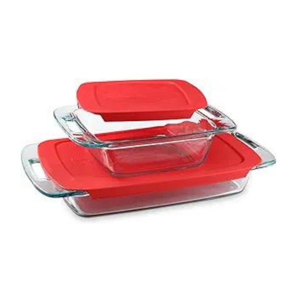 Pyrex 4-Piece Extra Large Glass Baking Dish Set