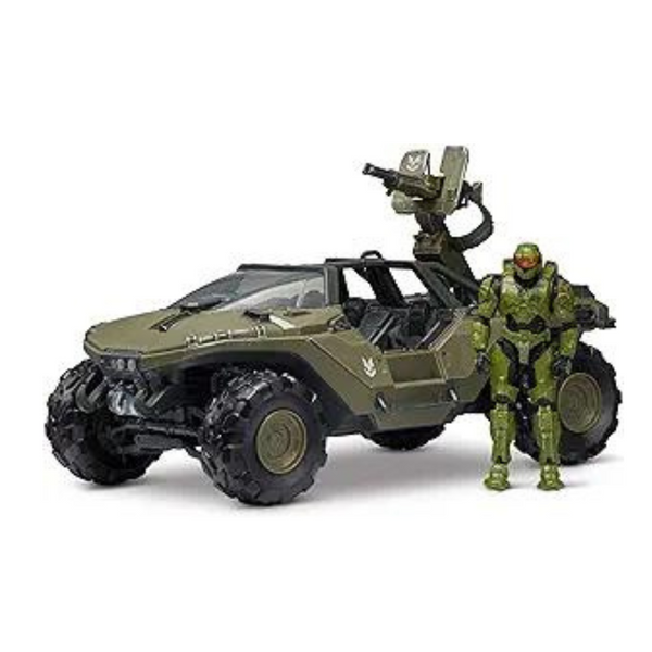 Halo Deluxe Warthog Vehicle w/ 4" Master Chief Action Figure