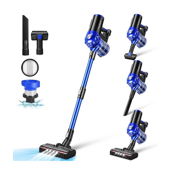 Iwoly Rechargeable Cordless Vacuum Cleaner with Powerful Brushless Mot