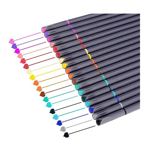 18-Count iBayam Unique Colors Bullet Journal Planner Pens