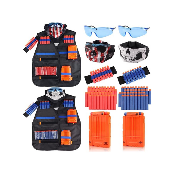 Pack of 2 Kids Tactical Vest Kits for Nerf Guns N-Strike Elite Series