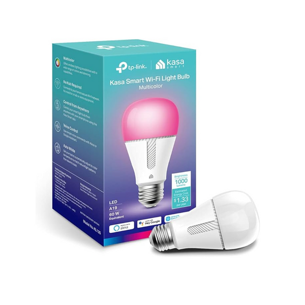 Kasa KL135 60W Smart WiFi Dimmable Color Light Bulb