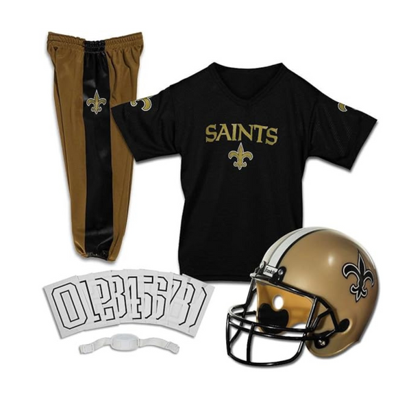 Franklin Sports New Orleans Saints Kids Football Uniform Set