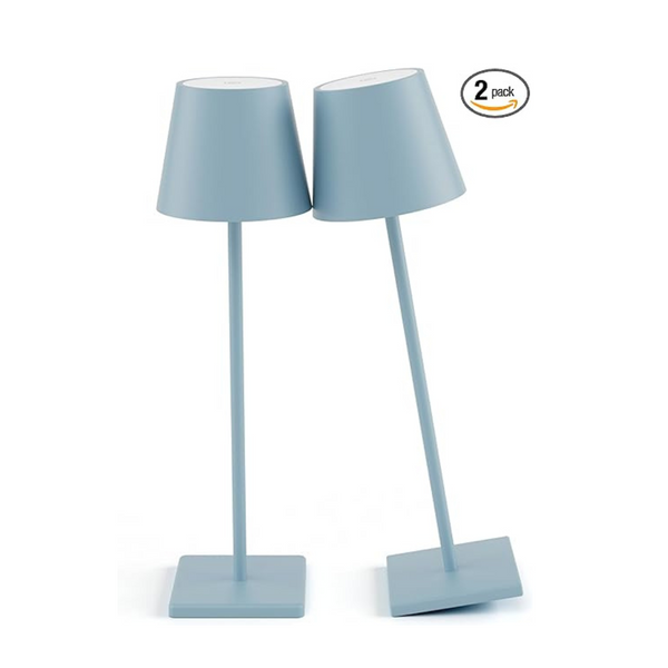 2-Pack Aoceley Rechargeable Outdoor Cordless LED Table Lamp