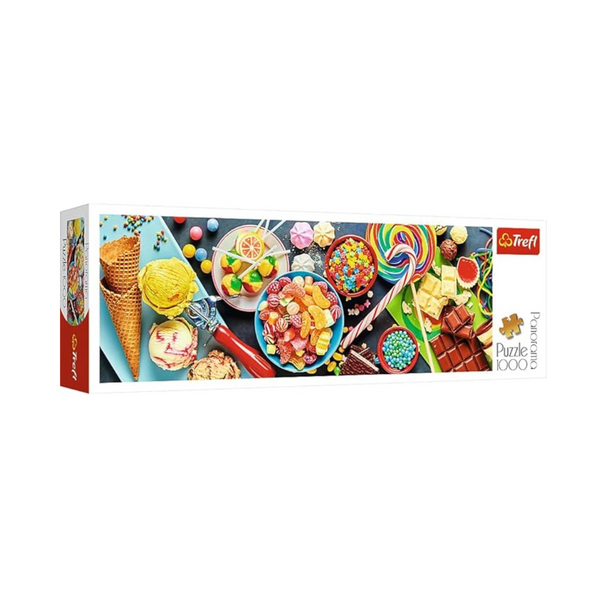 Trefl Red Panorama 1000 Piece Puzzle – Sweet Delights