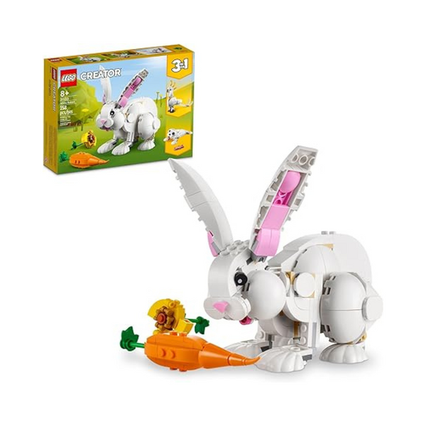 258-Piece LEGO Creator 3-in-1 White Rabbit Building Toy