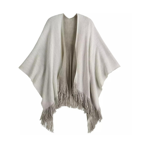 Sonoma Goods For Life Women's Reversible Fringed Ruana