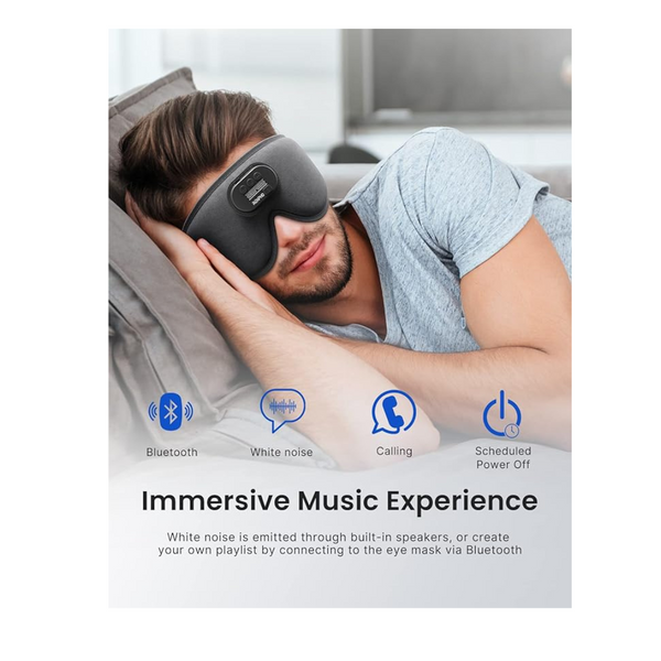 Renpho Ultra Soft 3D Blackout Bluetooth Sleeping Mask