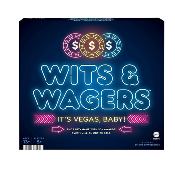 WITS & Wagers Vegas Edition Trivia Family Party Board Game