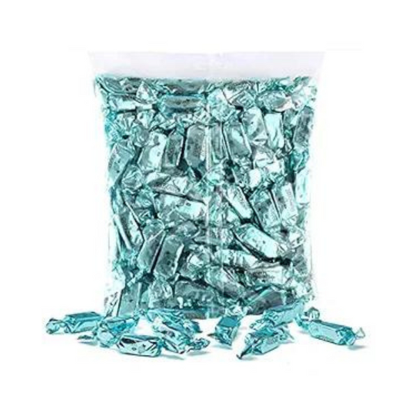 Zazers Baby Blue Foil Chewy Candy, 1-Pound Bag